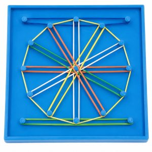 Plastic Geoboard 12.5cm