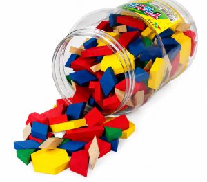 Pattern Blocks – Wooden 250 Pieces