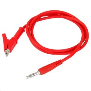 Connecting Lead Red, Alligator Clip To Banana Clip