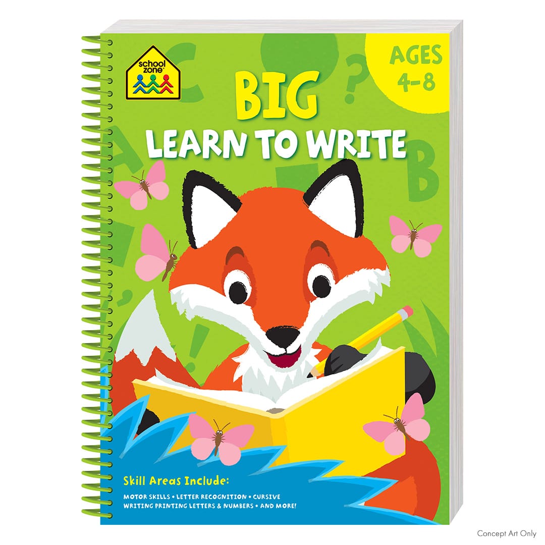 School Zone Big Spiro Learn to Write Workbook