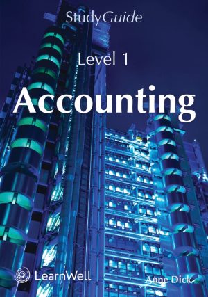 SG NCEA Level 1 Accounting Study Guide