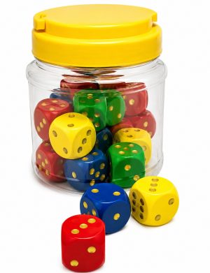 Wooden Dot Dice – 25mm