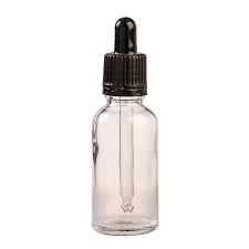 Bottle 30ml Clear Glass Dropping With teat